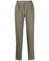 Kiton - Pantaloni in lino con vita elastica - Lyst