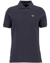 Barbour - Tops ,Blauw ,Katoen Tartan Pique Polo Shirt - Lyst