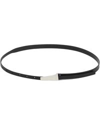 Rick Owens - Accessoires ,Zwart ,Zwarte Leren Riem Cintura - Lyst