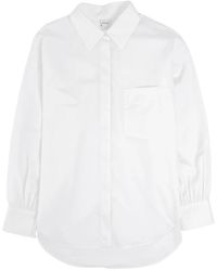 Aspesi - Witte Katoenen Klassieke Blouse - Lyst