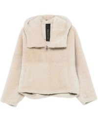 Blancha - Jassen ,Shearling Jas Met Capuchon - Lyst