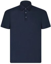 Zanone - Blaue t-shirts & polos für männer - Lyst
