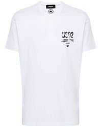 DSquared² - Cool fit tee - weiße t-shirts und polos - Lyst