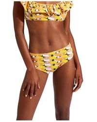 La DoubleJ - Bragas de bikini con motivo gráfico - Lyst