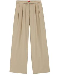 HUGO - Wide Trousers - Lyst