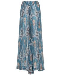 Etro - Wide Leg Pants - Lyst