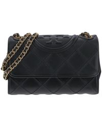 Tory Burch - Leder fleming tasche - Lyst