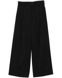Ssstein - Broeken ,Zwart ,Wol Extra Wijde Broek - Lyst