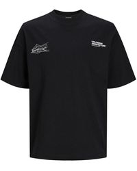 Jack & Jones - Jackjones t-shirt arch kurzarmshirt mit rundhalsausschnitt und print - Lyst
