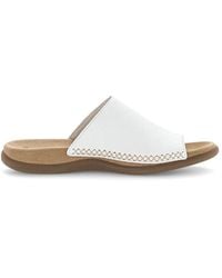 Gabor - Weiße Damen-Slide-Sandalen - Lyst