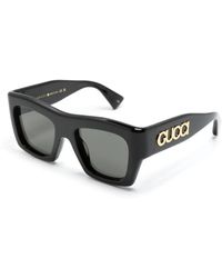 Gucci - Schwarze quadratische sonnenbrille gg1772s 001 - Lyst