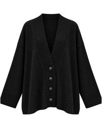 Akep - Truien & Vesten ,Zwart ,Gebreide Vest - Lyst