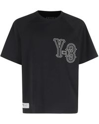 Y-3 - Tops ,Zwart ,Gfx Ss Tee - Lyst