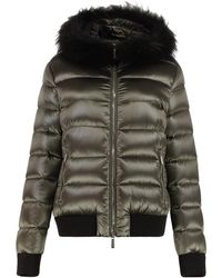 Moorer - Kurze Daunenjacke Mit Abnehmbarer Kapuze - Lyst