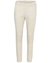 Kaffe - Broeken ,Leer Kalea Chino Pant - Lyst