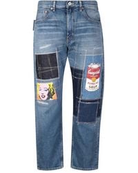Junya Watanabe - Blauwe Jeans Met Klassiek Ontwerp - Lyst
