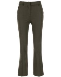 PT Torino - Olivgrüne Stretch-Viskose-Hose - Lyst