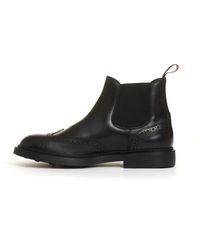 Doucal's - Schwarze leder beatles schuhe leichte sohle - Lyst