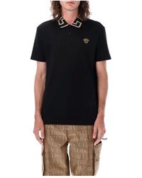 Versace - Abbigliamento da t-shirt e polo nero aw23 - Lyst