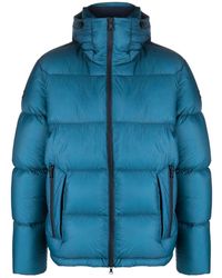 Paul & Shark - Jassen ,Blauw ,Nylon Donzen Jas - Lyst