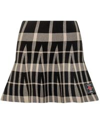 MSGM - Plaid Geplooide Minirok - Lyst