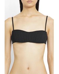 Mugler - Top de bikini corset negro - Lyst