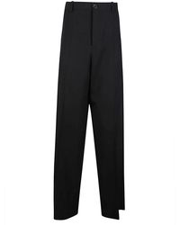 Balenciaga - Schwarze wollhose - Lyst