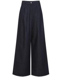 Dries Van Noten - Jeans ,Blauw ,Katoen Wide Jeans - Lyst