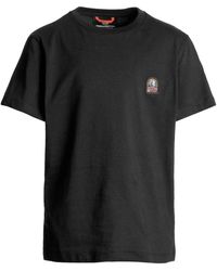 Parajumpers - Tops ,Zwart ,Katoen Patch Tee - Lyst