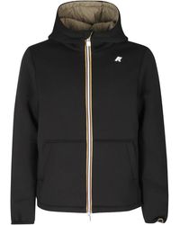 K-Way - Jassen ,Zwart ,Nylon Jack Spacer Nylon Double Jacket - Lyst