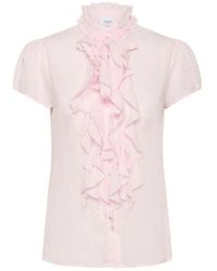 Saint Tropez - Overhemden ,Roze ,Katoen Blouse - Lyst