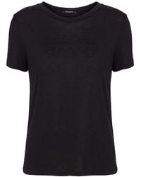 Bruuns Bazaar - Tops ,Zwart ,Zwarte Korte Mouw T-Shirt Top - Lyst