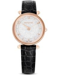 Swarovski - Orologio crystalline wonder, fabbricato in svizzera, cinturino in pelle - Lyst