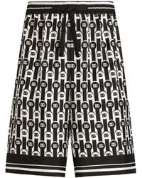 Dolce & Gabbana - Silk Twill Bermuda Shorts - Lyst