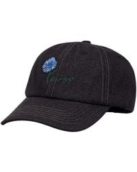 KENZO - Denim Baseball Cap - Lyst