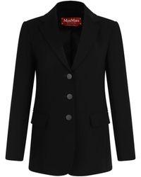 Max Mara - Jassen ,Zwart ,Leer Patrik Blazer - Lyst