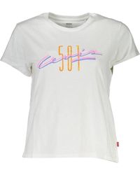Levi's - Tops ,Wit ,T-Shirt Korte Mouw Vrouw Wit - Lyst
