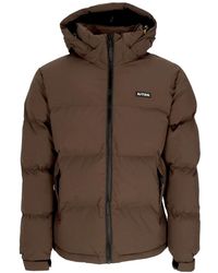 Iuter - Jassen ,Bruin ,Polyester Bruine Puff Donsjas Hoge Hals - Lyst