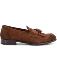 Doucal's - Suede Tassel Loafer - Lyst