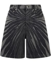 Roberto Cavalli - Denim Shorts - Lyst