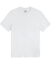 Ecoalf - Tops ,Wit ,Wit T-Shirt Met Kolompatroon - Lyst