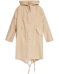 Jil Sander - Jassen ,Katoen Katoenen Parka Met Capuchon - Lyst