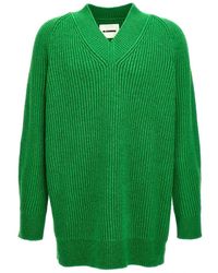 Jil Sander - V-Neck Knitwear - Lyst