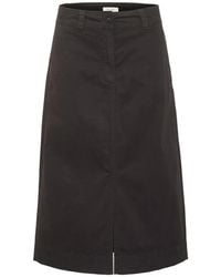 Part Two - Rokken ,Bruin ,Katoen Blauw Grafiet Rok A-Lijn Stijl - Lyst
