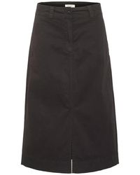 Part Two - Rokken ,Bruin ,Katoen Blauw Grafiet Rok A-Lijn Stijl - Lyst