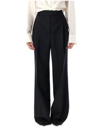 Rohe - Broeken ,Zwart ,Wol Elegante Zwarte Wollen Broek Aw 25 - Lyst