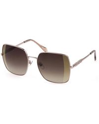 Just Cavalli - Rosa Metall Quadratische Linse Sonnenbrille - Lyst