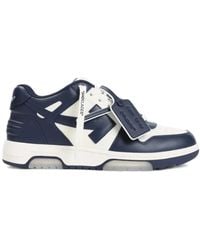 Off-White c/o Virgil Abloh - Leren Sneakers Met Blauwe Details - Lyst