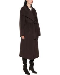 Soft Goat - Jassen ,Bruin ,Wol Lange Jas - Lyst