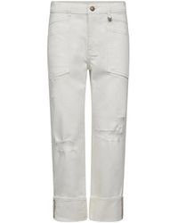 Mos Mosh - Cropped Jeans - Lyst